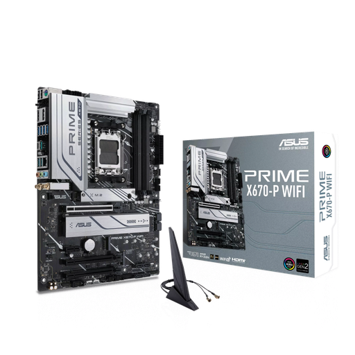 [PRIME-X670-P-WIFI] ASUS PRIME X670-P WIFI, 4xDDR5, 3xM.2, HDMI, DP, Type-C, Wi-Fi 6, Bluetooth v5.2, AM5 Soket GAMING Anakart