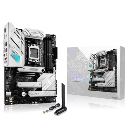 [ROG-STRIX-B650-A-GAMING-WIFI] ASUS ROG STRIX B650-A GAMING WIFI, 4xDDR5, 3x M2, HDMI, DP, 2xType-C, Wi-Fi 6E, Bluetooth v5.2, AM5 Soket GAMING Anakart