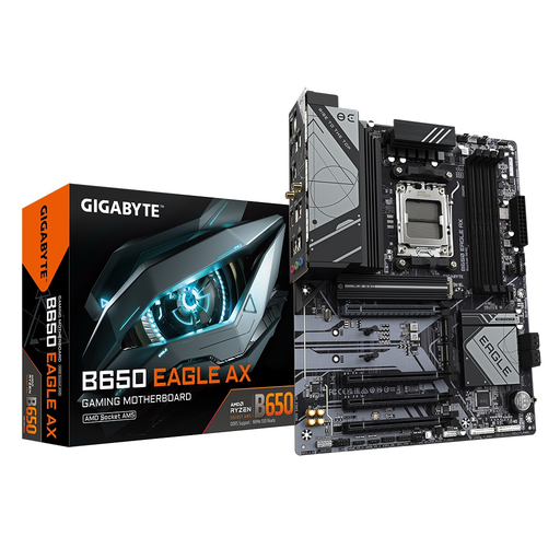 [B650-EAGLE-AX] GIGABYTE B650 EAGLE AX, 4xDDR5, 3xM.2, DP, HDMI, VGA, Type-C, Wi-Fi 6E, Bluetooth v5.3, AM5 Soket GAMING Anakart
