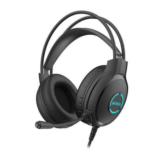 [FH300U] A4 TECH FH300U, Siyah, Kablolu, Mikrofonlu Kulaklık, USB