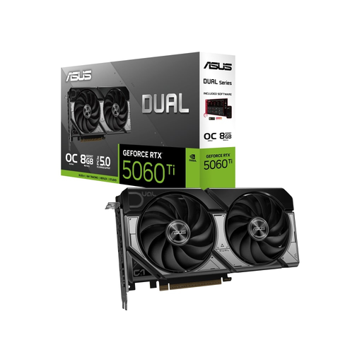 [DUAL-RTX5060TI-O8G] ASUS DUAL-RTX5060TI-O8G, 8Gb, 128Bit, GDDR7, 1xHDMI, 3xDP GAMING Ekran Kartı