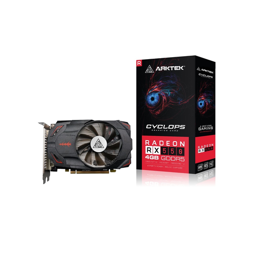 [AKR550D5S4GH1] ARKTEK CYCLOPS, AKR550D5S4GH1, RX550, 4Gb, GDDR5, 128BIT, 1xDVI, 1xHDMI, 1xDP GAMING Ekran Kartı