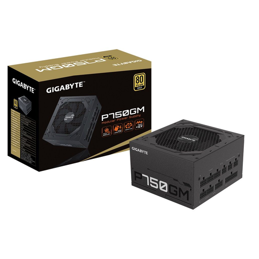 [GP-P750GM] GIGABYTE GP-P750GM V2, 750W, 80+ GOLD, Full Modüler, GAMING Power Supply