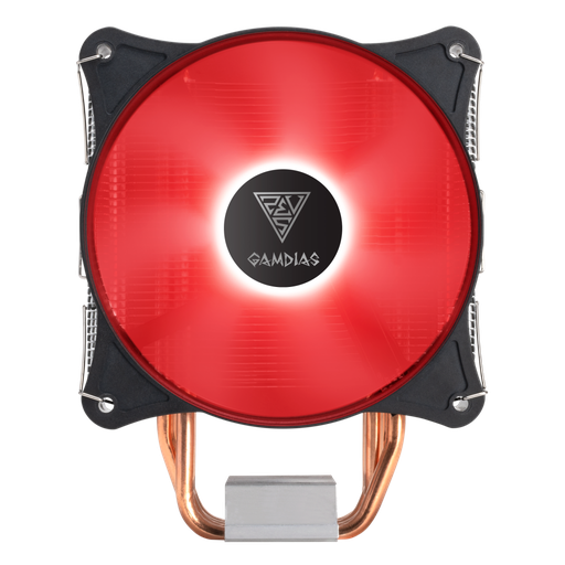 [BOREAS-E1-410-RED] GAMDIAS BOREAS E1-410, RED Lights, 120mm CPU  Kule Tipi Hava Soğutma, Doğrudan Temas Teknolojisine Sahip 4 adet Gelişmiş Bakır Isı Borusu (AMD AM4 ve INTEL Tüm işlemciler ile uyumlu)
