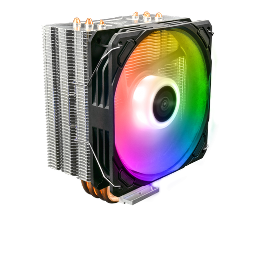 [E1-410] GAMDIAS BOREAS E1-410, ARGB, 120mm, CPU  Kule Tipi Hava Soğutma, Doğrudan Temas Teknolojisine Sahip 4 adet Gelişmiş Bakır Isı Borusu (AMD AM4-AM5 ve INTEL Tüm işlemciler ile uyumlu)
