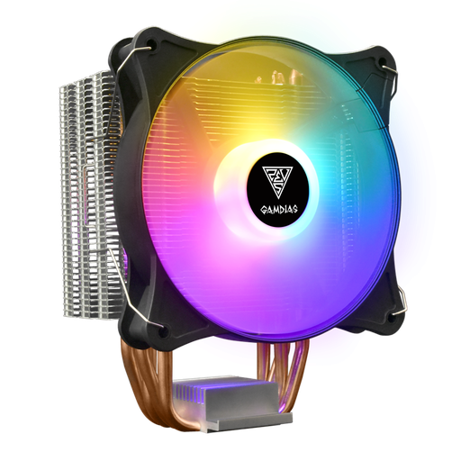 [E1-410-LITE] GAMDIAS BOREAS E1-410 Lite, ARGB, 120mm, CPU  Kule Tipi Hava Soğutma, Doğrudan Temas Teknolojisine Sahip 4 adet Gelişmiş Bakır Isı Borusu (AMD AM4 ve INTEL Tüm işlemciler ile uyumlu)