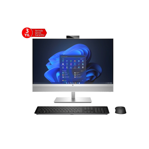[5V8B2ES] HP 5V8B2ES, EliteOne 870 G9, i9-14900, 27" Dokunmatik Ekran, 32Gb DDR5 Ram, 1Tb SSD, Paylaşımlı Ekran Kartı, Windows 11 Pro, All In One PC, GRİ (3 Yıl Yerinde Servis)