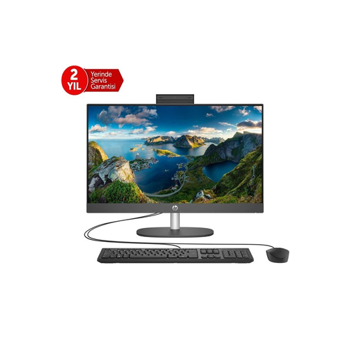 [B6JC9ES] HP B6JC9ES, ProOne 240 G10, i5-1334U, 23,8" FHD Ekran, 16Gb Ram, 512Gb SSD, Paylaşımlı Ekran Kartı, Free Dos All In One PC, SİYAH (2 Yıl Yerinde Garanti)