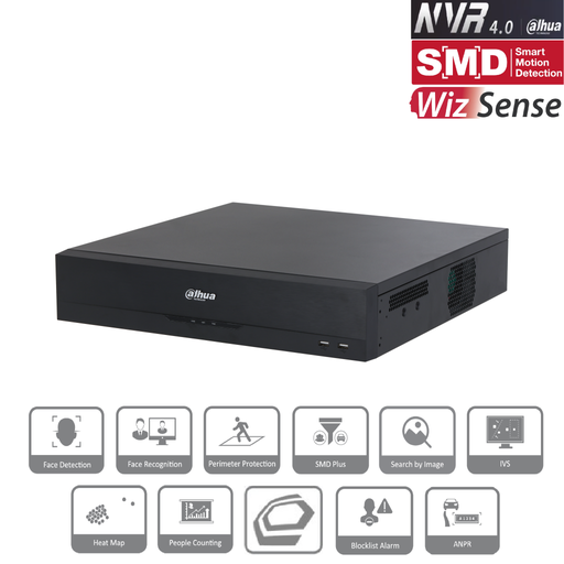 [NVR5832-EI] DAHUA  NVR5832-EI, 32Kanal, 32Mpix, H265+, 8 HDD Desteği, 1080P Kayıt, 384Mbps Bant Genişliği, 2 Port GigaBit Lan, RAID 0/15/6/10, NVR