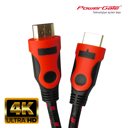 [4K-015] POWERGATE 4K-015, 4K UHD, HDMI v2.0, 1.5mt, 60Hz. Kablo