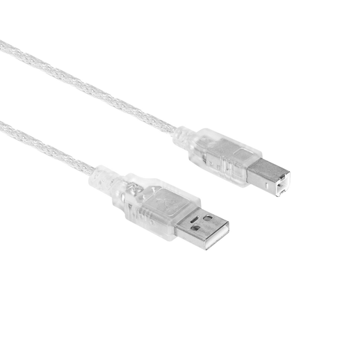 [USB250] OEM USB250, Şeffaf, USB Yazıcı Kablosu, 5 Metre