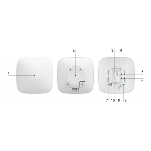 [14909-40] AJAX Hub2, Kablosuz, Görsel Doğrulamalı, Alarm Paneli, SİYAH