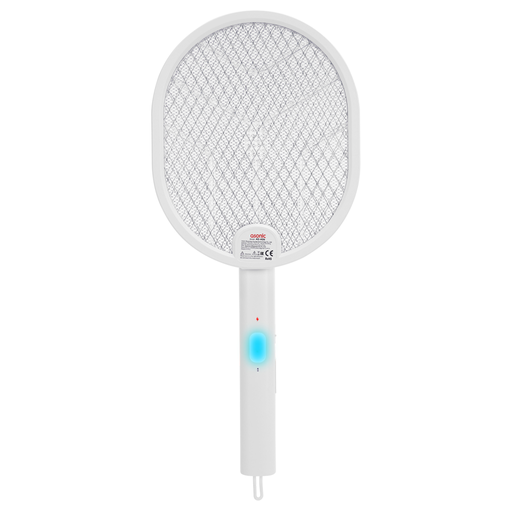 [AS-A26] ASONIC AS-A26, Beyaz, 3000V, Raket Tipi, UV Mor Işıklı, 1200mAh, Bataryalı, Şarj Edilebilir, Katlanabilir, Sinek Öldürücü