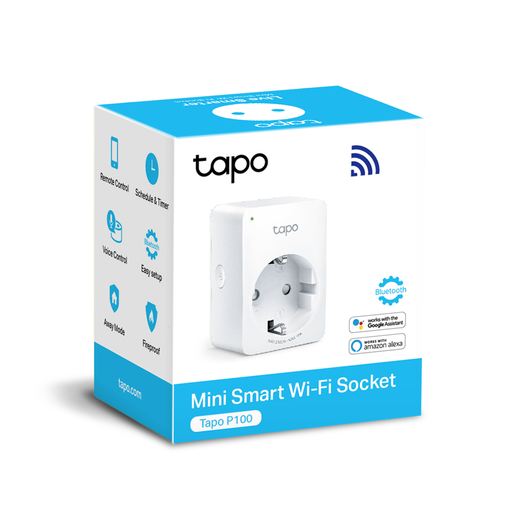 [TAPO-P100] TP-LINK Tapo P100 Wi-Fi Mini Akıllı Priz (Tekli)