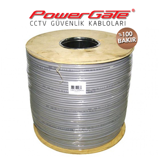 [PG-PRO-500] PowerGate PRO 500mt, 2+1 (2x0,50+0,33) %100Bakır, CCTV Güvenlik Kablosu