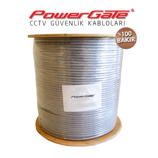 [PG-VIA-250] PowerGate VIA 250mt, 2+1 (2x0,22+0,22) %100 Bakır, CCTV Güvenlik Kablosu