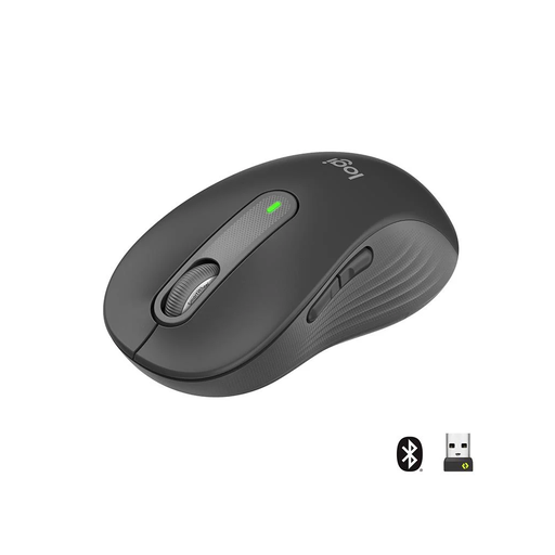 [910-006236] LOGITECH 910-006236, M650L Signature, Siyah, Sağ El, USB Nano 2,4G Kablosuz,4000dpi, Optik, 5 Tuşlu, 24ay Pil Ömrü, Sessiz Mouse