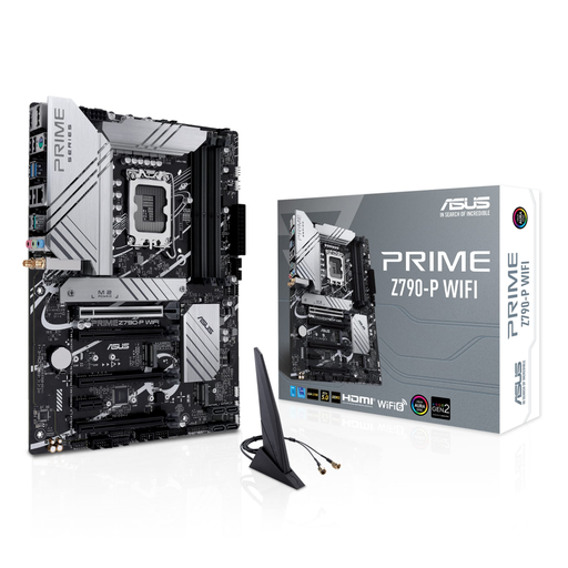 [PRIME-Z790-P-WIFI] ASUS PRIME Z790-P WIFI, 4xDDR5, 3x M.2, HDMI, DP, Type-C, Wi-Fi 6, Bluetooth 5.2, 12-13.Nesil, LGA1700 Soket, ARGB Gaming Anakart