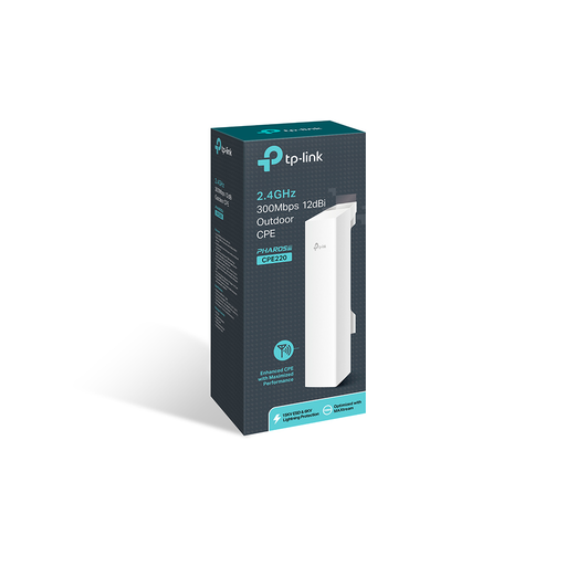 [CPE220] TP-LINK CPE220, 300Mbps, 2.4Ghz WiFi, 12dbi Anten, 13Km Menzil, Noktadan Noktaya, Dış Mekan, Access Point CPE