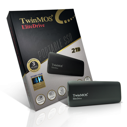 [PSSD2TBMEDB] TwinMOS PSSD2TBMEDB, 2TB, Taşınabilir External SSD, USB 3.2, Type-C (Dark Grey)