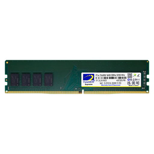 [MDD416GB3200D] TwinMOS MDD416GB3200D, 16GB, DDR4, 3200MHz, 1.2V Desktop Ram