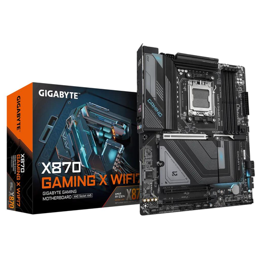 [X870-GAMING-X-WIFI7-G10] GIGABYTE X870 GAMING X WIFI7 G10, 4xDDR5, 3xM.2, DP, HDMI, Type-C, Wi-Fi 7E, Bluetooth 5.4, AM5 Soket GAMING Anakart