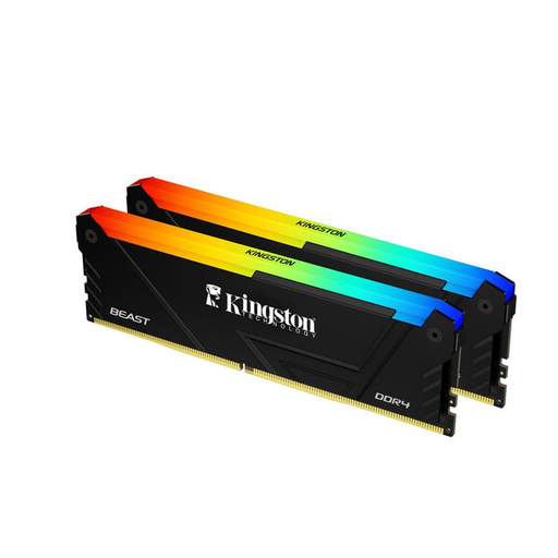 [KF436C18BB2AK2-32TR] KINGSTON Beast, KF436C18BB2AK2/32TR, 32Gb   (2x16Gb), 3600Mhz, DDR4, CL18, RGB, Desktop Gaming RAM (Soğutuculu)