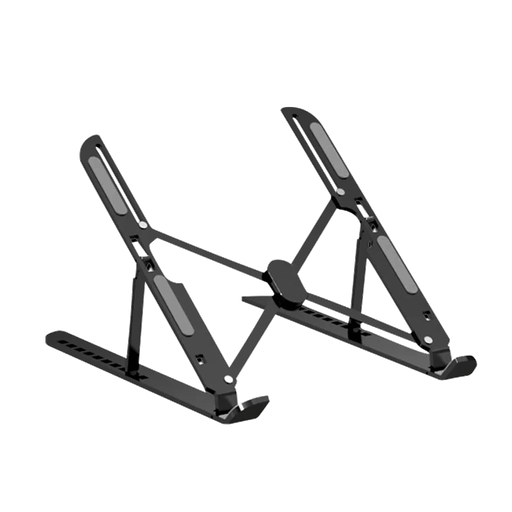 [FNC-5145ST] FRISBY FNC-5145ST, 10"-15.6" Taşınabilir,  Katlanır, Notebook Standı, 10 Kademeli Ayarlanabilir Yükseklik, Alüminyum (Siyah)