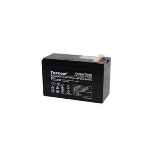 [TESCOM-12V7AH] TESCOM Combatt, CBL12-7E, 12V 7Ah, Bakımsız,  Kuru Akü. UPS için Uygundur. (100012589)