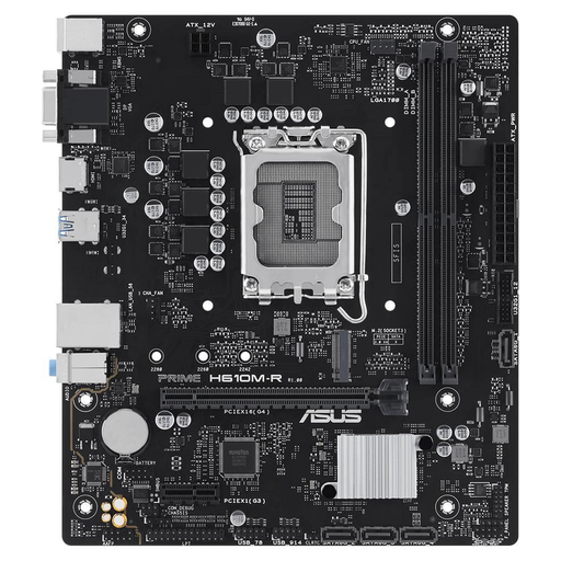 [PRIME-H610M-R-SI] ASUS PRIME H610M-R-SI, 2xDDR5, M.2, D-SUB, DP, HDMI, 12-13.14.Nesil, LGA1700 Soket, Anakart