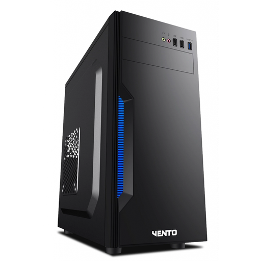[TA-K61-500] VENTO TA-K61 Mid Tower, Peak 500W Siyah, ATX Kurumsal KASA