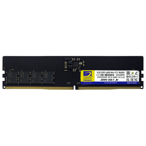 [TMD516GB4800U40] TwinMOS TMD516GB4800U40, 16GB, DDR5, 4800MHz,  CL40, 1.1V Desktop Ram