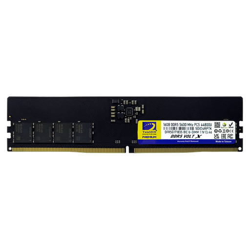 [TMD516GB5600U46WO] TwinMOS TMD516GB5600U46WO, VoltX, 16GB, DDR5,  5600MHz, CL46, 1.1V Desktop Ram