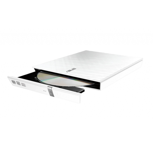 [SDRW-08D2S-U-B] ASUS SDRW-08D2S-U Lite, Usb 2.0, External, Beyaz,  Slim, Optik Okuyucu/Yazıcı