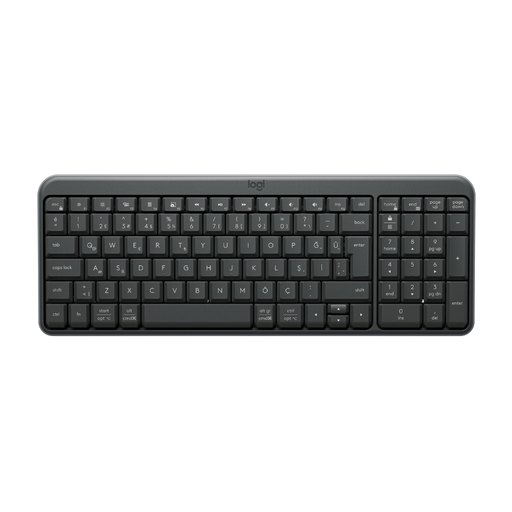[920-013460] LOGITECH K250, Siyah, 920-013460, Bluetooth, Türkçe Q, Multimedya, Kompakt Klavye