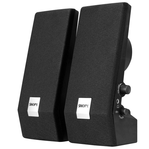 [SN-611] SNOPY SN-611, 6W, 1+1, Masaüstü, Speaker, AC 220V, (Siyah)