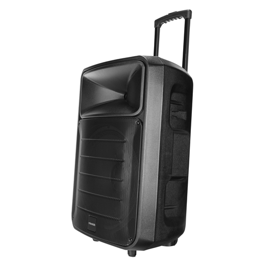 [MICROLAB-M63] MICROLAB M63, 120W, Taşınabilir, BT/USB/AUX/TF/TWS, RGB Işıklı, Batarya, 2adet UHF Mikrofon, Karaoke/Parti, Bluetooth Speaker,