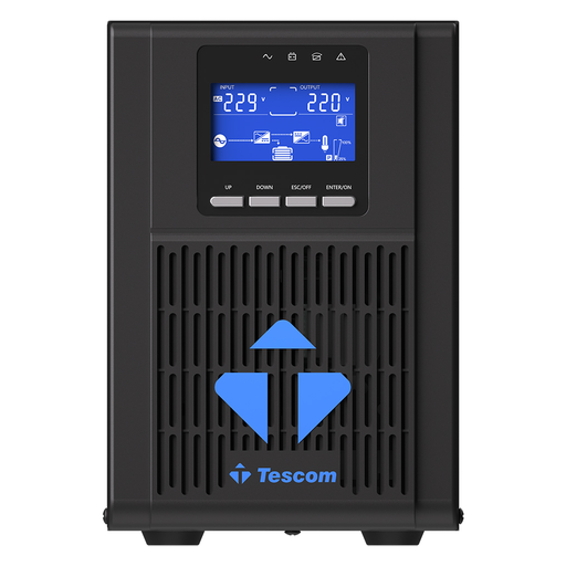[TESCOM-NEOLINE-1KVA-7A] TESCOM NeoLine 1000, 1 KVA Online 1F/1F UPS,  (900040313) (2x7A Akü)
