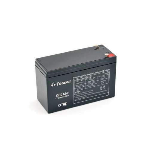 [TESCOM-12V7AH] TESCOM Combatt, CBL12-7, 12V 7Ah, Bakımsız,  Kuru Akü. UPS için Uygundur. (100012589)