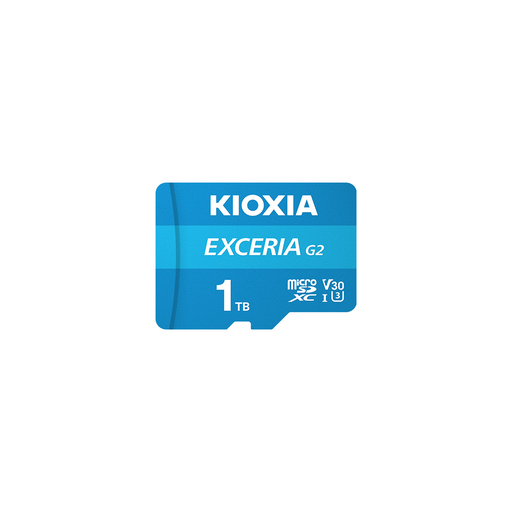 [LMEX2L001TG2] KIOXIA 1TB ExceriaG2, LMEX2L001TG2 U1 V30 4K,  CL10, 100Mb/s, MicroSD Kart Bellek (SD Adaptörlü)