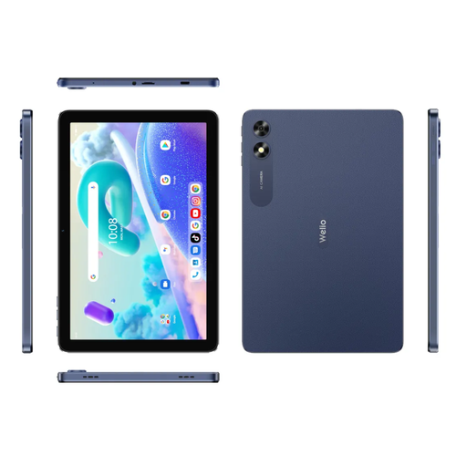 [WPAD-AURA-4-64-MB] WELIO WPad Aura  10,1" Ekran, 4Gb Ram, 64Gb Hafıza, Wifi, Midnight Blue, Android Tablet (KVK Garantili)