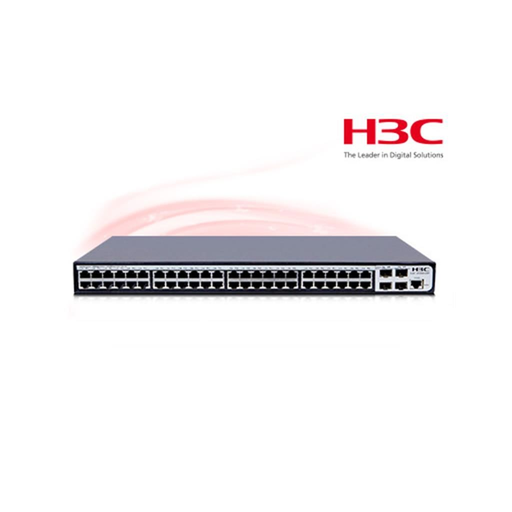 [S1850-52P] H3C S1850-52P, 48 Port, GigaBit, L2, 1 Port GigaBit Uplink, 4 Port GigaBit SFP, Web Yönetilebilir, Masaüstü Switch