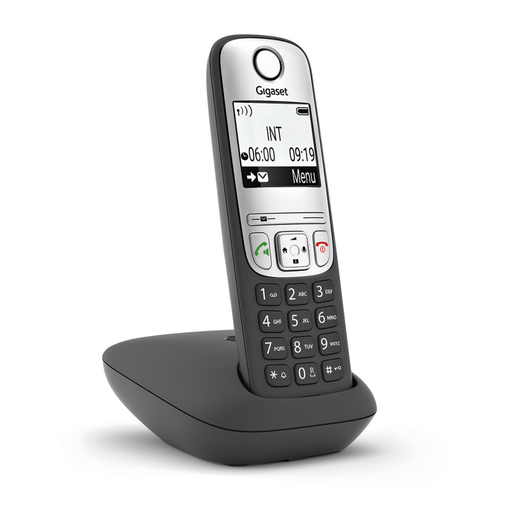 [GIGASET-A690] GIGASET A690, Dect Telefon, Siyah, 14 Saat Konuşma, 180 Saat Bekleme, 100 Kişilik Rehber