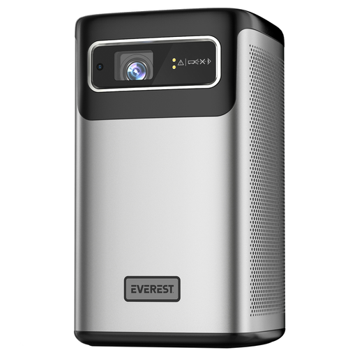 [PJ-DLP21] EVEREST PJ-DLP21, Gri, 5400 Lümen, 4K Destekli, 1xType-C, 1xHDMI, 1xUSB, WiFi, Bluetooth, 30.000 Saat Led Ömrü, 2x5W Speaker, 8000mAh Batarya, Taşınabilir, Android 9.0, 4K Projeksiyon Cihazı