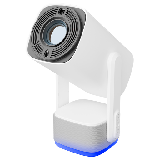 [PJ08-BEYAZ] EVEREST PJ08, Beyaz, 150 LED Lümen, 1280x720, 1xHDMI, 1xUSB, WiFi, Bluetooth, 30.000 Saat Led Ömrü, 6W Speaker, 5200mAh Batarya, Taşınabilir, Android 11, 4K Destekli Projeksiyon Cihazı