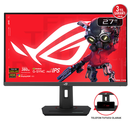 [XG279CNS] ASUS ROG STRIX XG279CNS 27" 0.3ms, 380Hz, Full HD, DP, HDMI, USB-C, Fast IPS LED, ELMB Sync Premium, GAMING Monitör