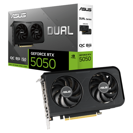 [DUAL-RTX5050-O8G] ASUS DUAL-RTX5050-O8G, 8Gb, 128Bit, GDDR6, 1xHDMI, 3xDP GAMING Ekran Kartı