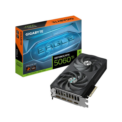 [GV-N506TEAGLE-OC-16GD] GIGABYTE GV-N506TEAGLE OC-16GD, RTX5060TI, EAGLE OC, 16Gb, GDDR7, 128BIT, 2 Fanlı, 1xHDMI, 3xDP, GAMING Ekran KARTI