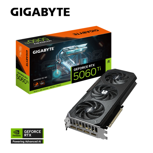 [GV-N506TGAMING-OC-8GD] GIGABYTE GV-N506TGAMING OC-8GD, RTX5060TI, GAMING OC, 8Gb, GDDR7, 128BIT, 3 Fanlı, 1xHDMI, 3xDP, GAMING Ekran KARTI