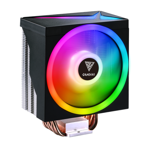 [BOREAS-M1-610] GAMDIAS BOREAS M1-610, LED Lights, 120mm, CPU  Kule Tipi Hava Soğutma, Doğrudan Temas Teknolojisine Sahip 6 adet Gelişmiş Bakır Isı Borusu (AMD AM4-AM5 ve INTEL Tüm işlemciler ile uyumlu)